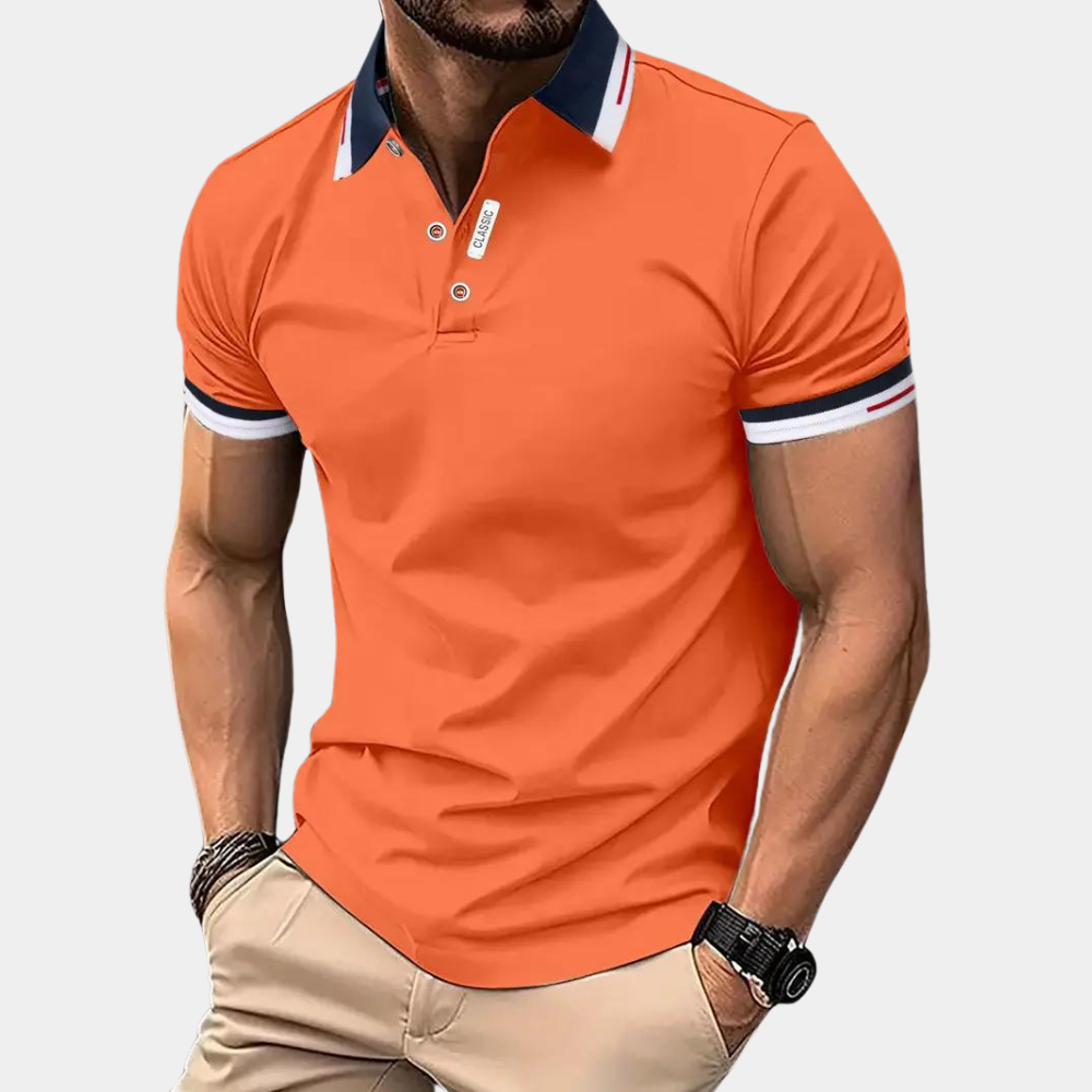 Stylish Orange Men's Polo - Jules-S-State of Style