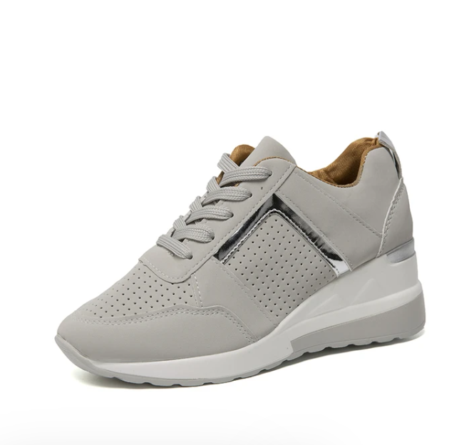 Stylish Orthopaedic Women's Sneakers - Lea-Beige-3-State of Style