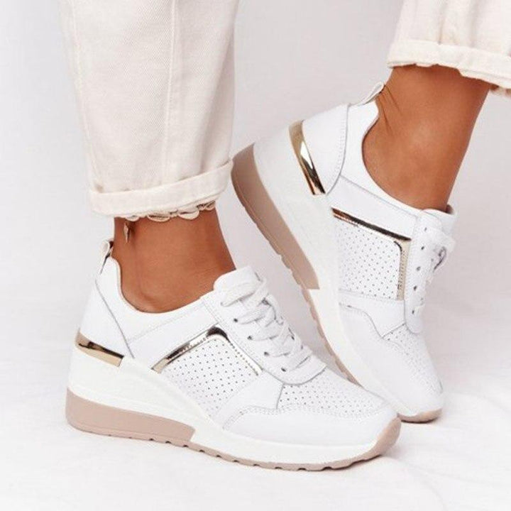 Stylish Orthopaedic Women's Sneakers - Lea-White-3-State of Style