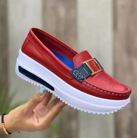 Stylish orthopedic women's shoes for pain-free walking – Selina-Blue-3-State of Style