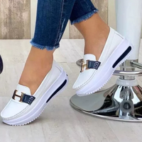 Stylish orthopedic women's shoes for pain-free walking – Selina-White-3-State of Style