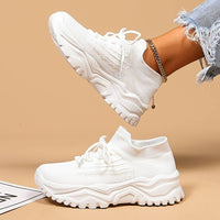 Stylish Orthopedic Women's Sneakers - Elena-White-5-State of Style