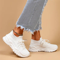 Stylish Orthopedic Women's Sneakers - Elena-White-5-State of Style