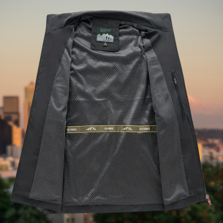 Stylish Outdoor Men's Vest - Thorne-Black-M-State of Style