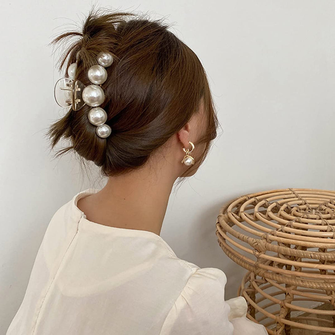 Stylish Pearl Hair Clips - 4-Pack-Set 1-State of Style