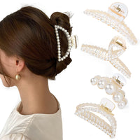 Stylish Pearl Hair Clips - 4-Pack-Set 4-State of Style