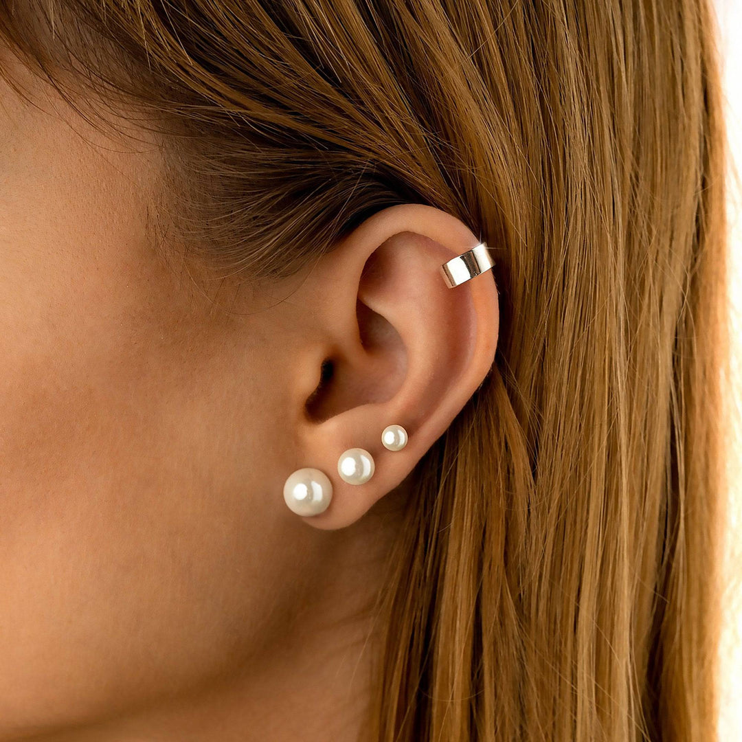 Stylish Pearl Stud Earrings – Celina-3 mm-State of Style