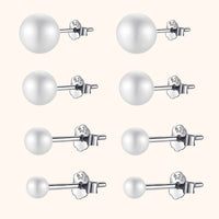 Stylish Pearl Stud Earrings – Celina-3 mm-State of Style