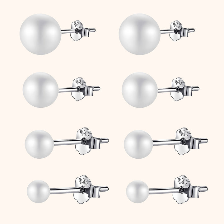 Stylish Pearl Stud Earrings – Celina-3 mm-State of Style