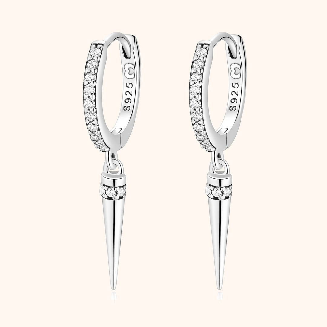 Stylish Pendant Earrings - Sophia-Silver-State of Style