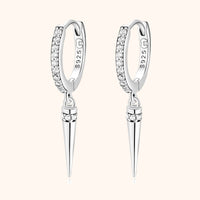 Stylish Pendant Earrings - Sophia-Silver-State of Style