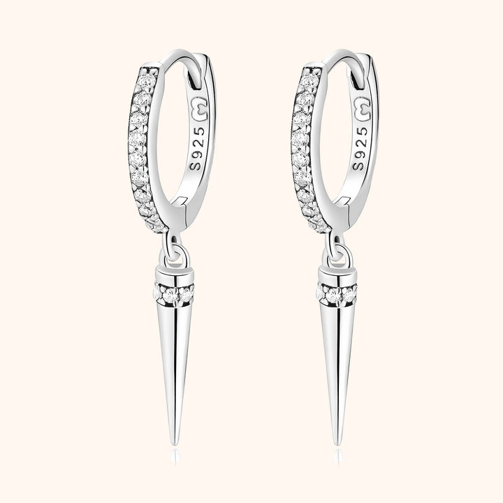 Stylish Pendant Earrings - Sophia-Silver-State of Style