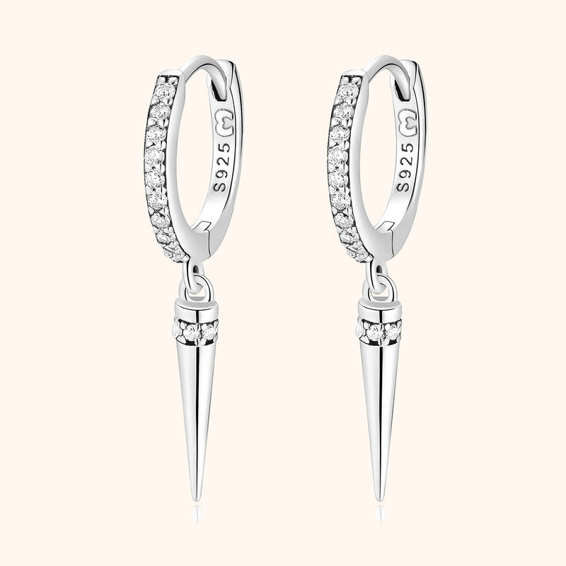 Stylish Pendant Earrings - Sophia-Silver-State of Style