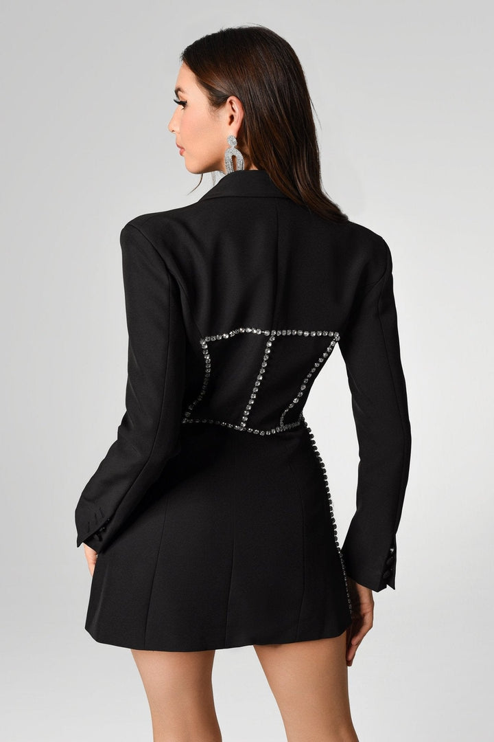 Stylish Plaid Jacket For Women | Comfortable And Chic-Black-XS-State of Style