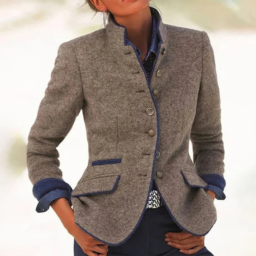 Stylish Plain Women's Jacket - Nova-S-State of Style