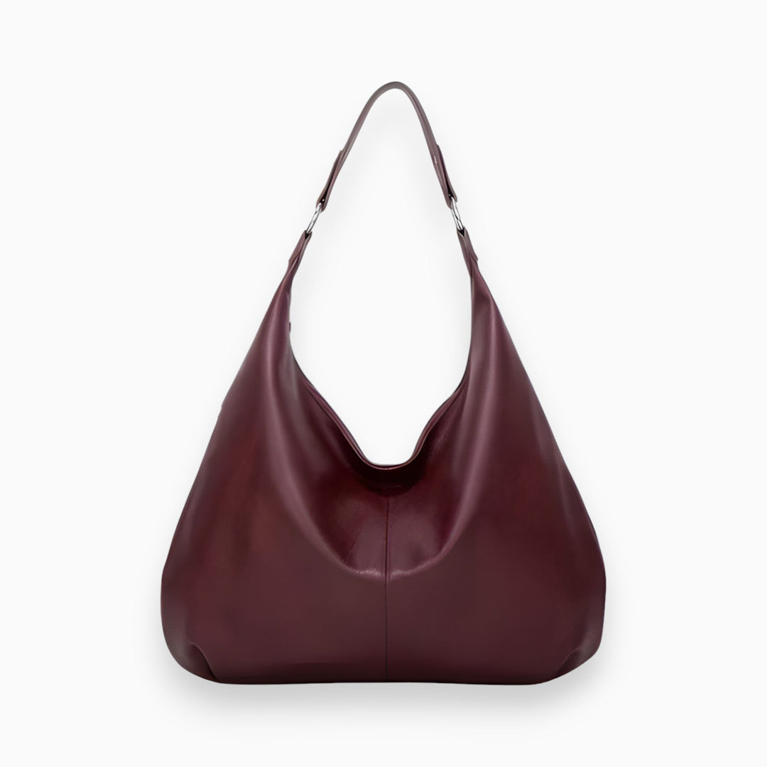 Stylish PU Leather Handbag - Bella-Burgundy-State of Style