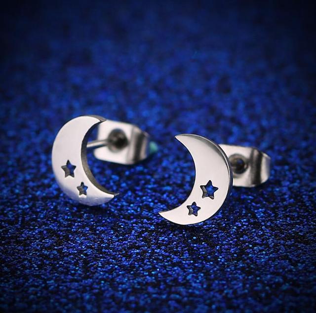 Stylish Punk Stud Earrings | Bold Fashion Statement-Gold-State of Style