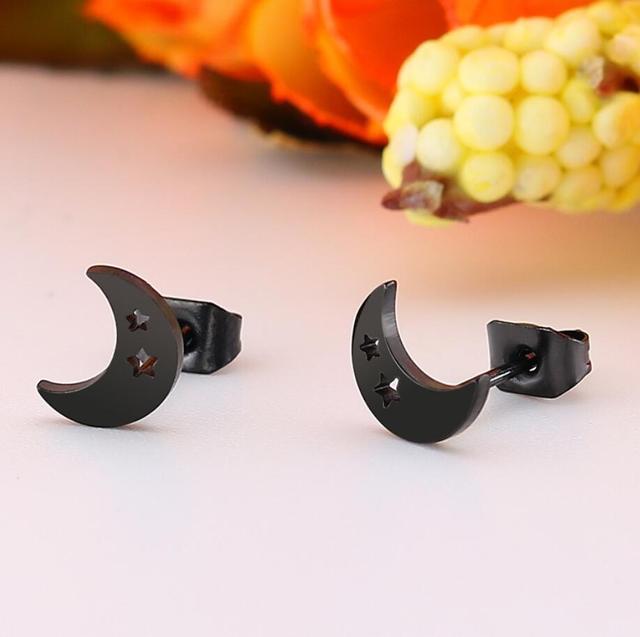 Stylish Punk Stud Earrings | Bold Fashion Statement-Gold-State of Style