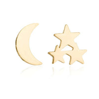 Stylish Punk Stud Earrings | Bold Fashion Statement-Gold-State of Style