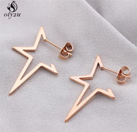 Stylish Punk Stud Earrings | Bold Fashion Statement-Gold-State of Style