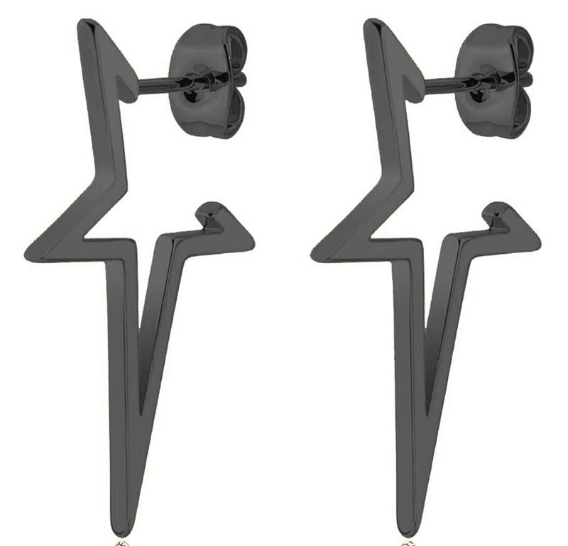 Stylish Punk Stud Earrings | Bold Fashion Statement-Gold-State of Style