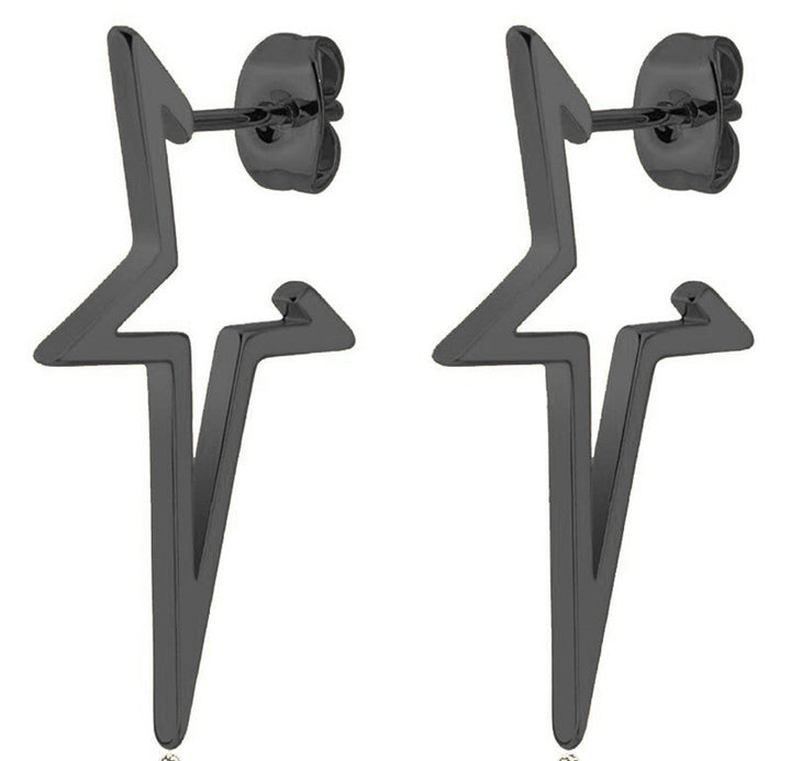 Stylish Punk Stud Earrings | Bold Fashion Statement-Gold-State of Style
