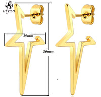 Stylish Punk Stud Earrings | Bold Fashion Statement-Gold-State of Style