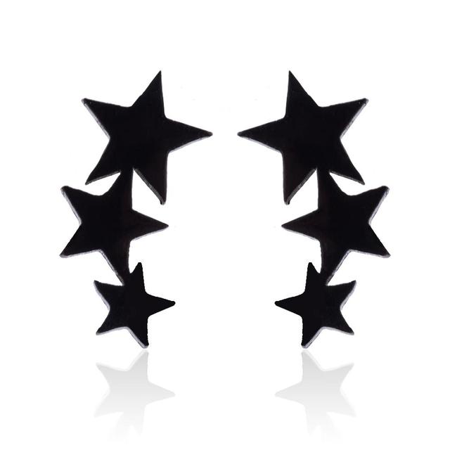 Stylish Punk Stud Earrings | Bold Fashion Statement-Gold-State of Style