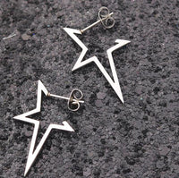 Stylish Punk Stud Earrings | Bold Fashion Statement-Silver-State of Style