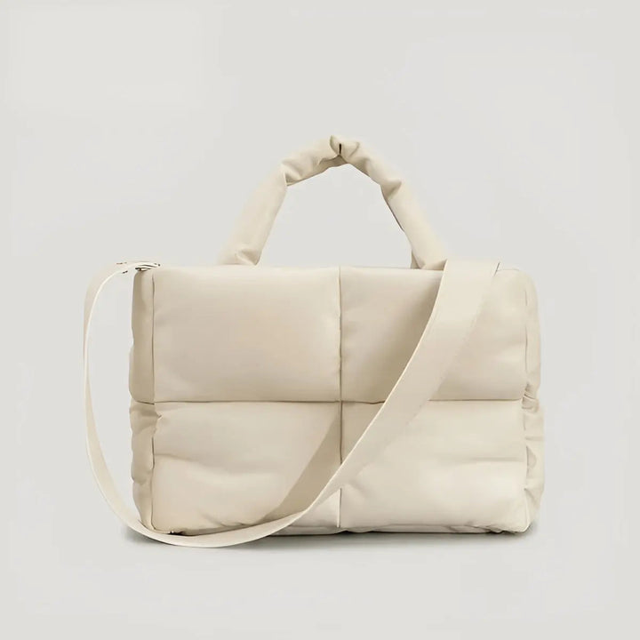 Stylish Quilted Ladies Designer Handbag - Sofia-Beige-State of Style