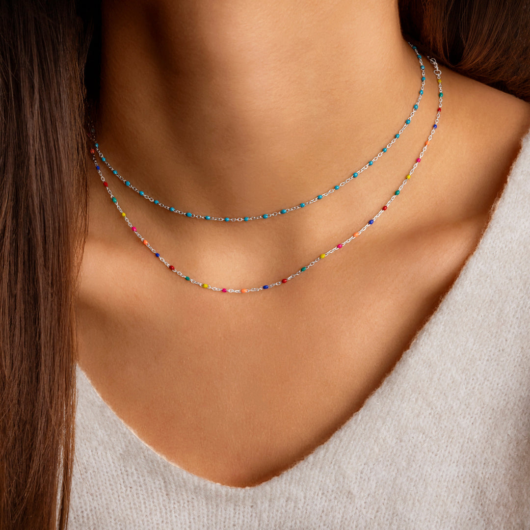Stylish Rainbow Necklace - Iris-Gold-State of Style