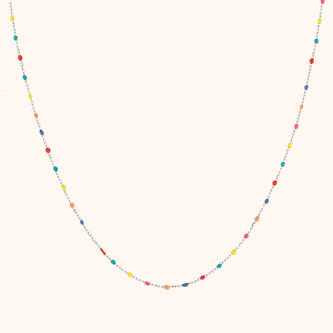 Stylish Rainbow Necklace - Iris-Silver-State of Style