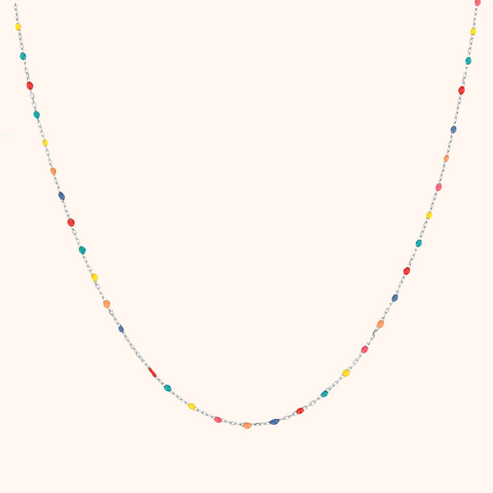 Stylish Rainbow Necklace - Iris-Silver-State of Style