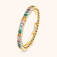 Stylish Rainbow Ring – Aurora-Gold-5-State of Style