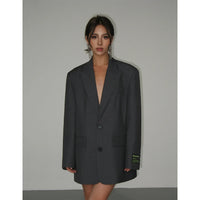 Stylish Relaxed-Fit Women's Blazer - Marissa-Black-S-State of Style