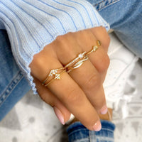 Stylish Ring with Sparkling Zirconia – Sienna-Gold-5-State of Style