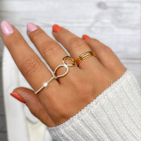 Stylish Ring with Sparkling Zirconia – Sienna-Gold-5-State of Style