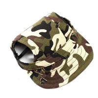 Stylish Round Brim Dog Hat - SunnyPaws-Camouflage-S-State of Style