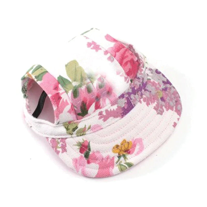 Stylish Round Brim Dog Hat - SunnyPaws-Floral-S-State of Style