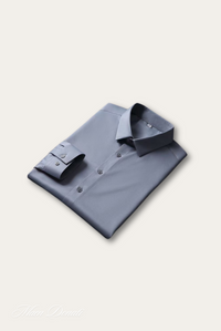 Stylish Satin Men's Shirt – Dario-Grey-State of Style