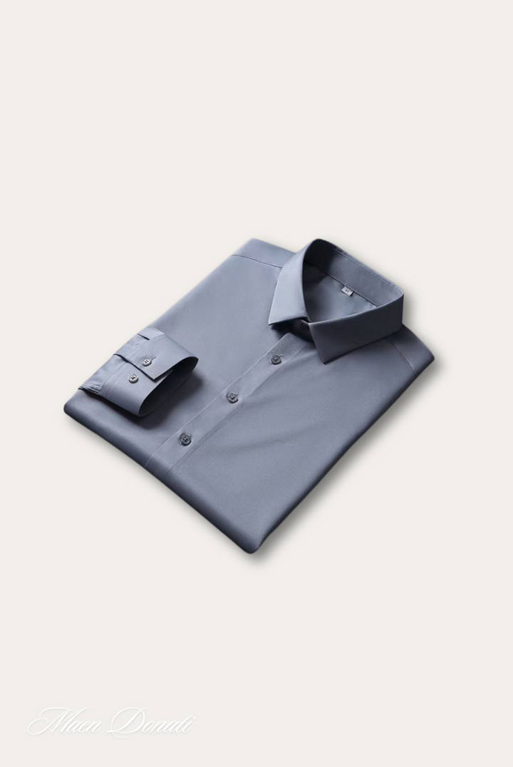 Stylish Satin Men's Shirt – Dario-Grey-State of Style