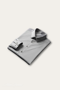 Stylish Satin Men's Shirt – Dario-Light grey-State of Style