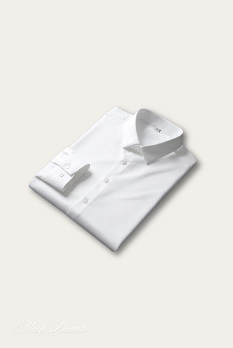 Stylish Satin Men's Shirt – Dario-White-State of Style