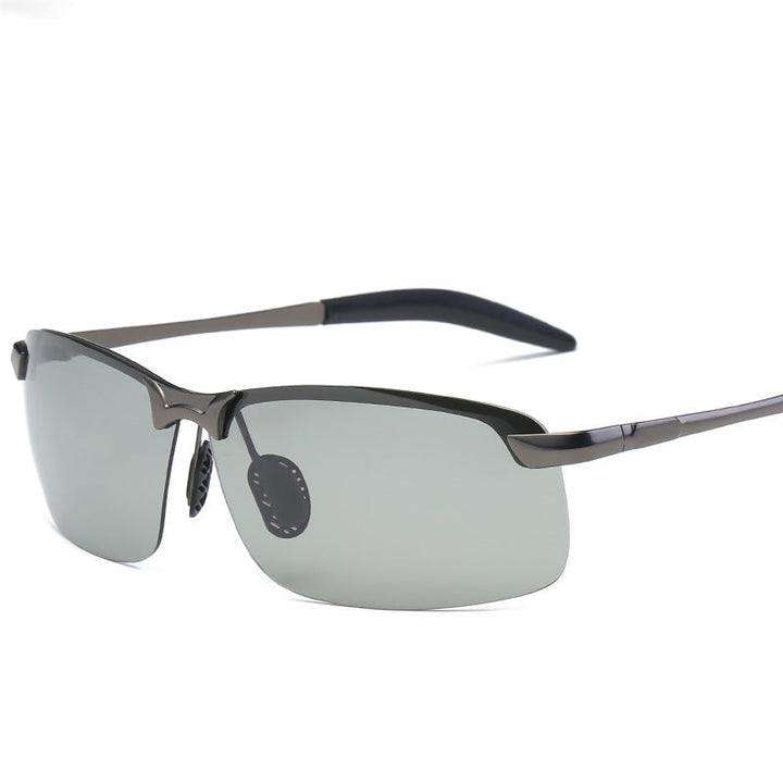 Stylish self-tinting polarised glasses for day & night – Nils-Dark grey-Gray-State of Style