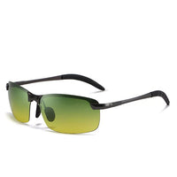 Stylish self-tinting polarised glasses for day & night – Nils-Dark grey-Green-Yellow-State of Style
