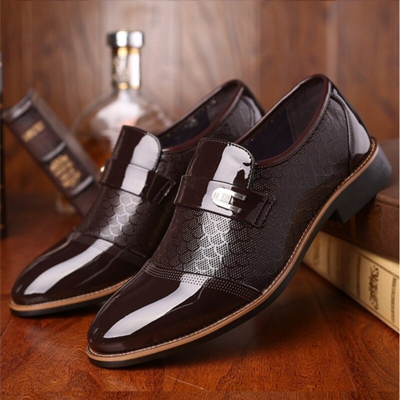 Stylish Shiny Men's Shoes - Hudson-Brown-6-State of Style