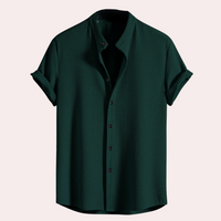 Stylish Short-Sleeved Shirt for Men - Victor-Green-S-State of Style