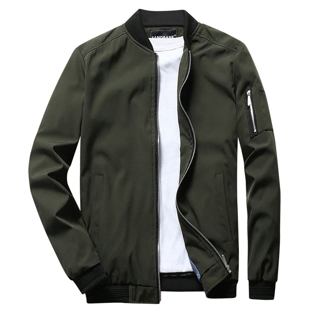 Stylish Short Summer Jacket for Men - Vernon-Army Green-M-State of Style
