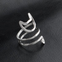 Stylish Silver Cat Ring | Charming Jewellery-State of Style