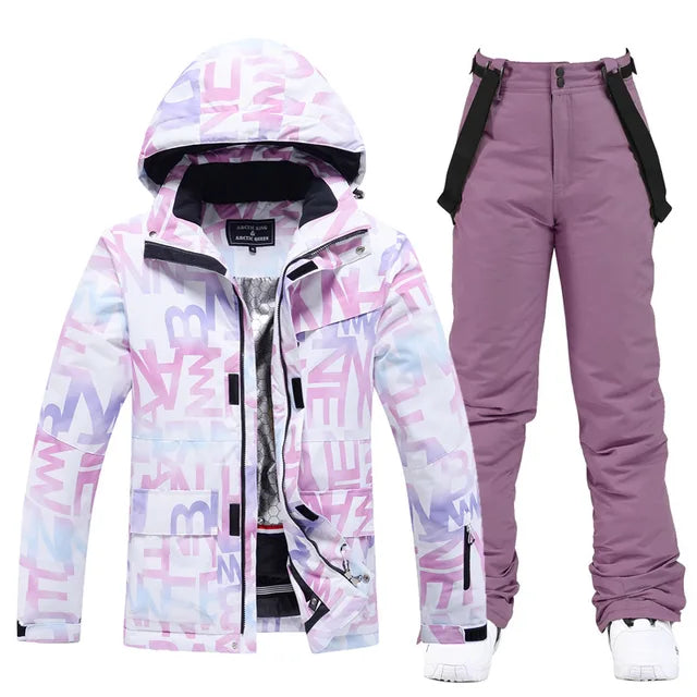 Stylish Ski Suit for Women - Aurora-Purple/Dark Purple-XS-State of Style